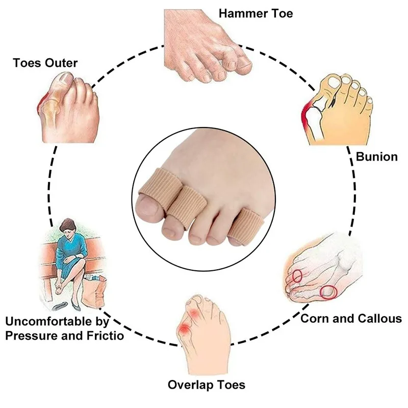 Toe Separator Silicon - 1/3Pcs Silicone Cover Cut Fabric Toe