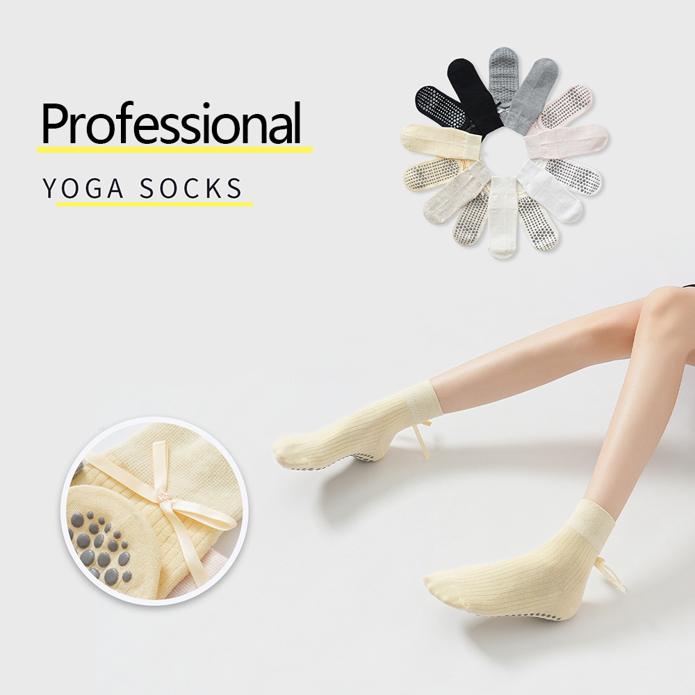 Pilates & Yoga Unleashed International Academy Yonkers - Cute Bowknot Yoga Socks Girls Sweet