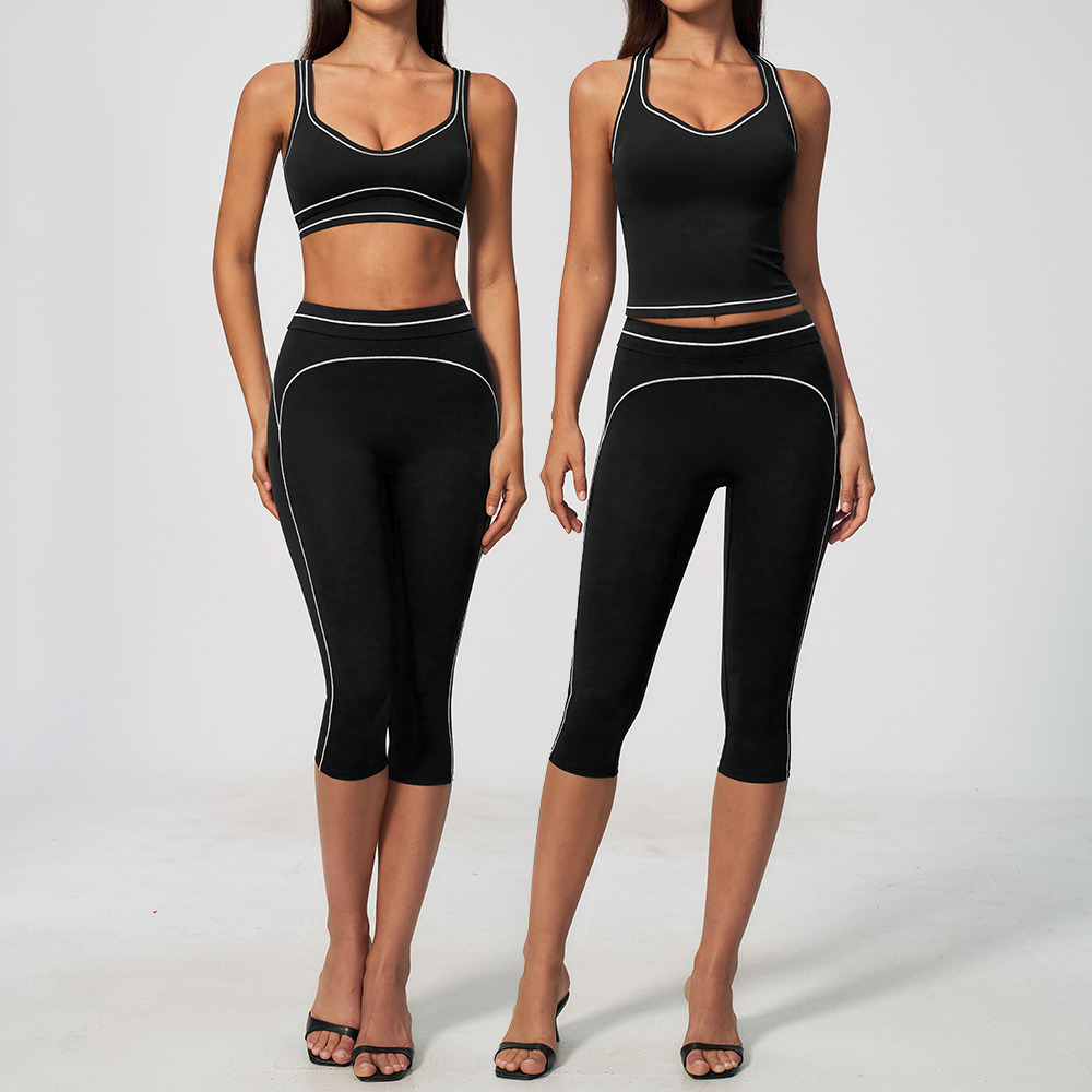 Women Contrast Stitch Racerbac - Pilates Yoga Classes 评论和价格