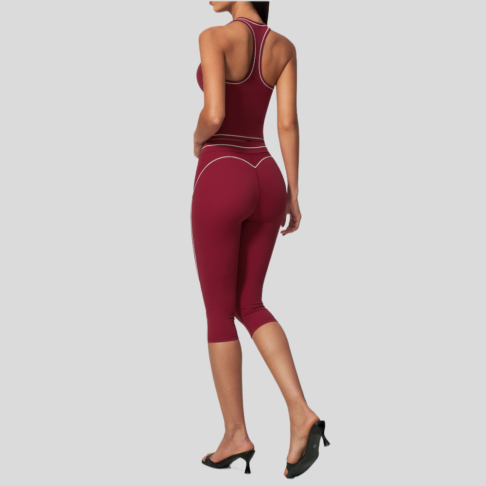 Women Contrast Stitch Racerbac - Pilates Yoga Classes 评论和价格
