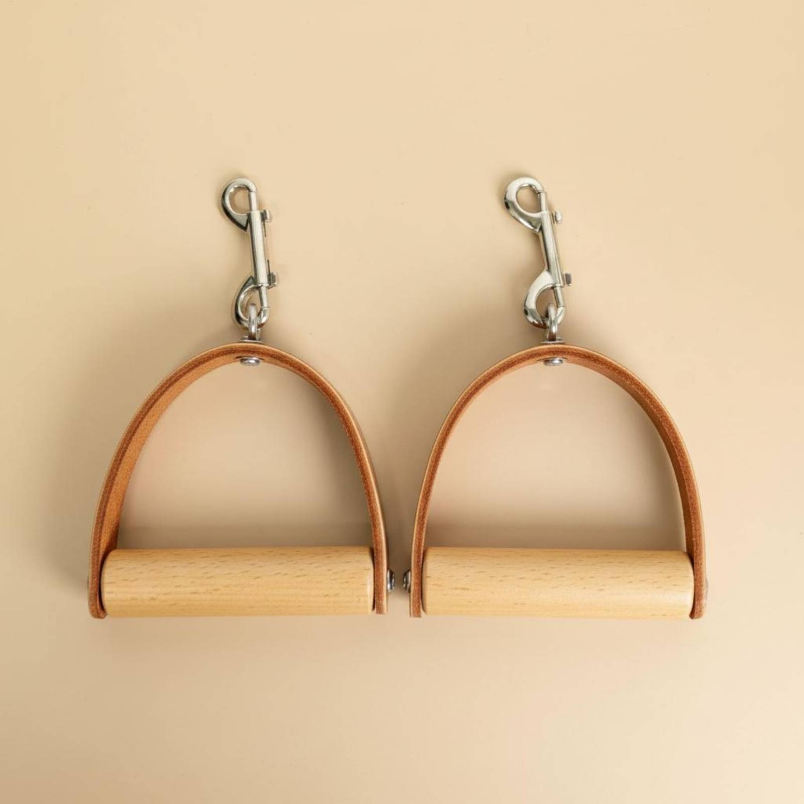 2 Pieces Leather Wood Handles  - Pilates & Yoga Unleashed International Academy Yonkers 评论和价格