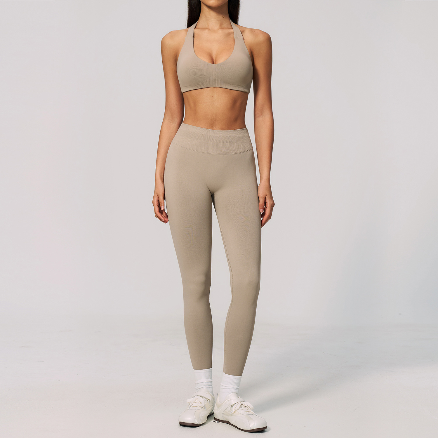 Women Seamless Ribbed 2 Piece  - Pilates In Yoga Pants 评论和价格