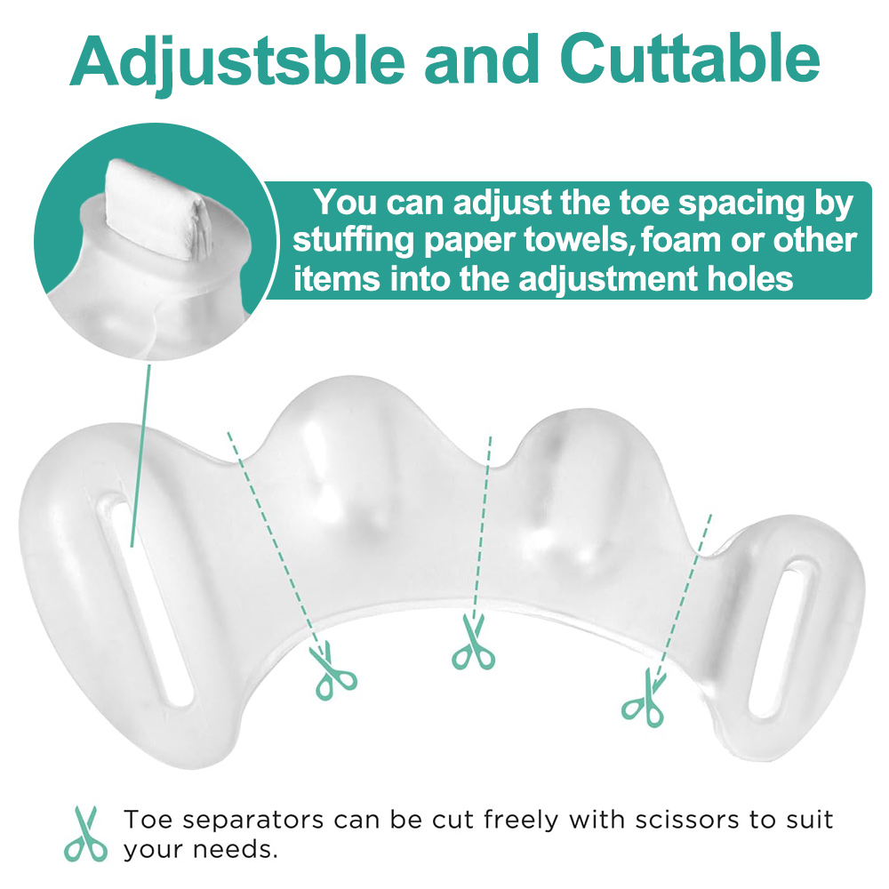 1Pair Gel Hard Silicone Toe Fi - Toe Separator Silicon 评论和价格