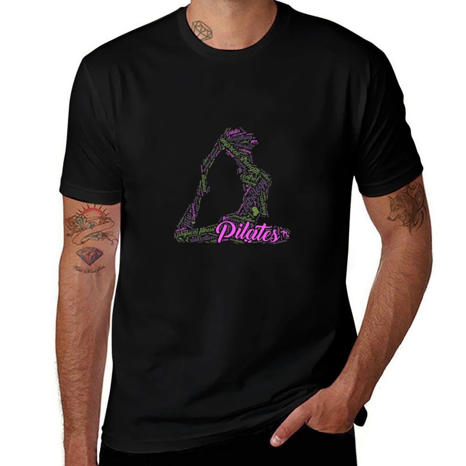 Womens Fun Word Cloud and Cute - Pilates Yoga Classes 评论和价格