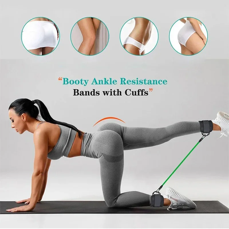 Ankle Straps Resistance Bands  - Pilates Ankle Strap 评论和价格