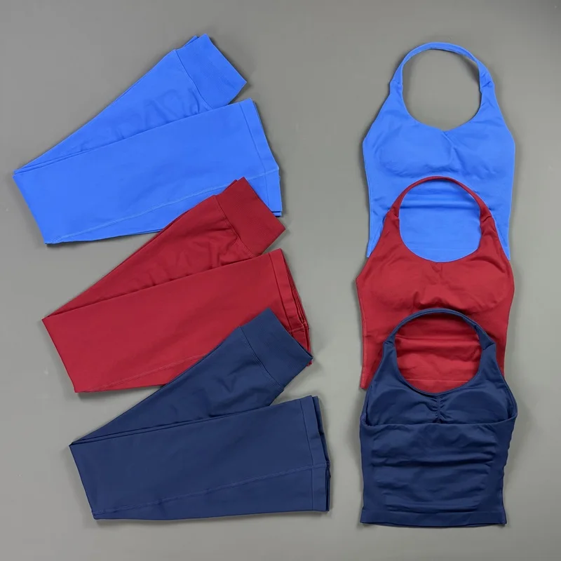 Sports Halter Top Flare Leggin - Pilates Yoga Legging 评论和价格