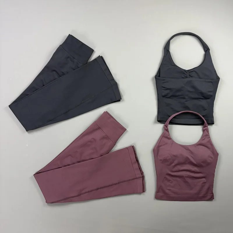 Sports Halter Top Flare Leggin - Pilates Yoga Legging 评论和价格