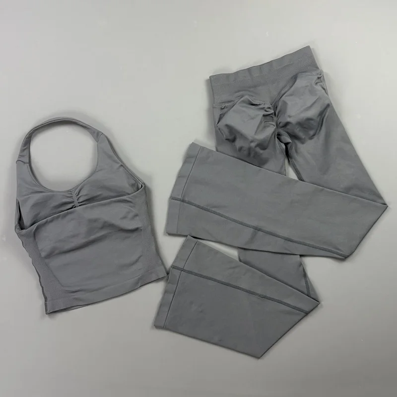 Sports Halter Top Flare Leggin - Pilates Yoga Legging 评论和价格